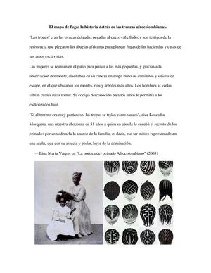 Las Trenzas Relatos De Dos Culturas-Julieth Espinosa