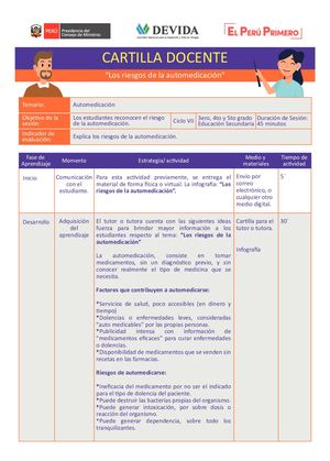 Sesion De Tutoria