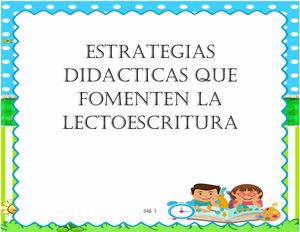 Cartilla Lectoescritura Método Global