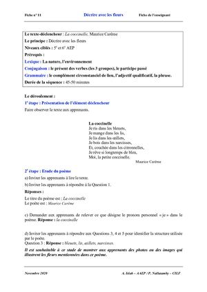 Fiche 11 Enseignant