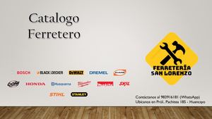 Catalogo Ferretería San Lorenzo
