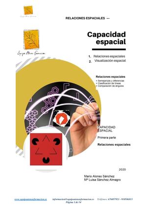 Capacidad Espacial-Relaciones Espaciales