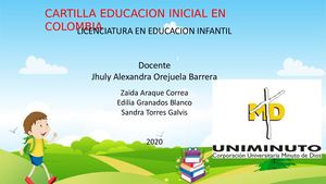 Cartilla Educacion Inicial en Colombia