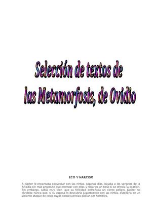 Selección Las Metamorfosis