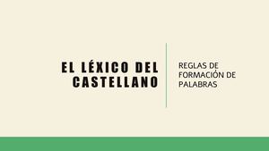 Reglas De Formación De Palabras