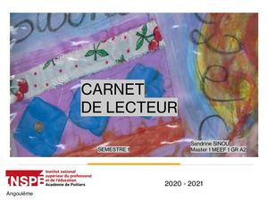 Carnet de lecteur Sandrine SINOU M1 MEEF1 GR A2