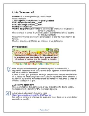 Guías De Aprendizaje Transversal