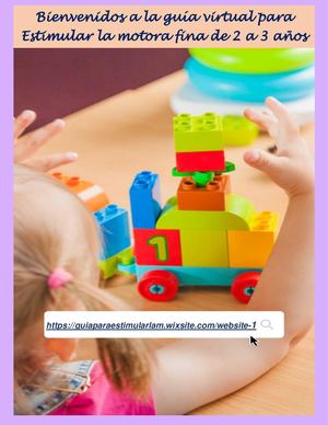 Guía Virtual Para Estimular la Motora Fina Maternal Mis Primeros Pasos. Bugaba