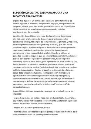 El Periódico Digital Ejercicio