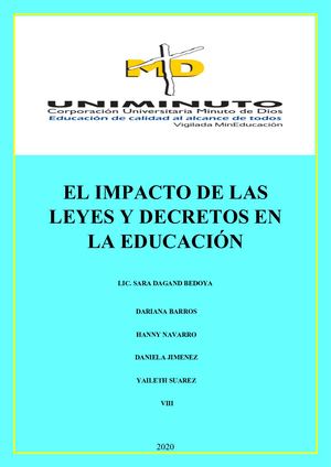 Ley 115, Plan Nacional Decenal De Educacion 2016 2026