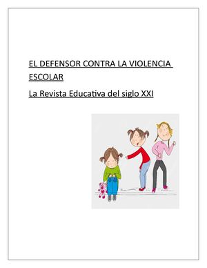 El Defensor Contra La Violencia Escolar