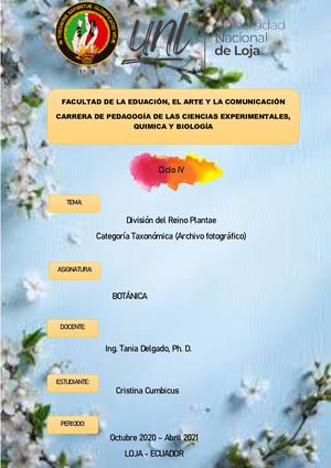 Categoría Taxonómica (Archivo Fotográfico)