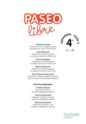 Paseo libre 4e - Fichier de l'élève