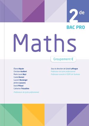 Mathématiques 2de Bac Pro Tertiaire (Groupement C)