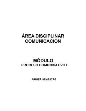 Proceso Comunicativo I