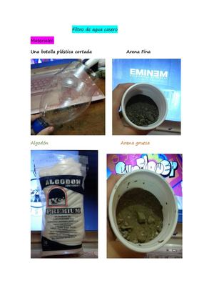 Filtro De Agua Casero (Proyecto)