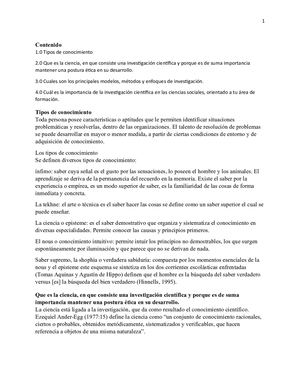 Conocimiento Científico