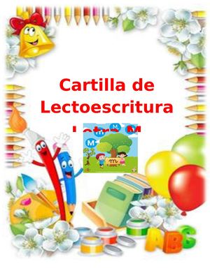 Cartilla Lectoescritura Letra M