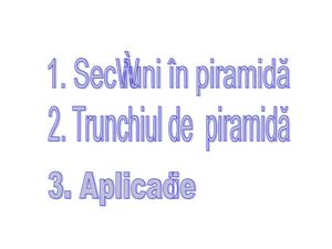 Trunchiul De Piramida