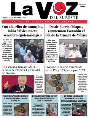 La Voz del Sureste 24-11-2020