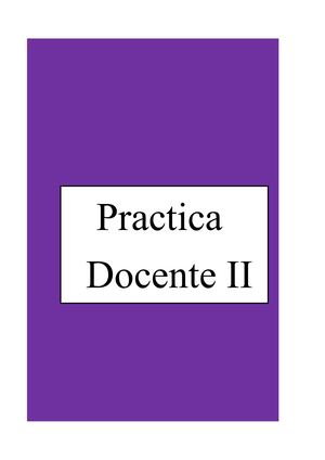 PRÁCTICA DOCENTE II