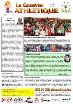 La Gazette Athlétique N° 27