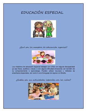 Educación Especial 3d
