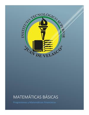 Progresiones Y Matemáticas Finacieras