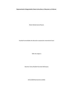 Representación Hologramatica Textos Instructivos 2