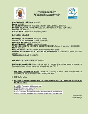 Pai Plan Atención Indirecta Tevi R