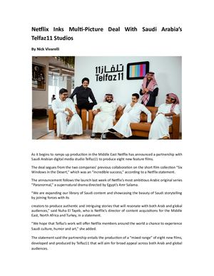 Netflix Middle East | Saudi Arabia Mediawash | Telfaz11 Studios