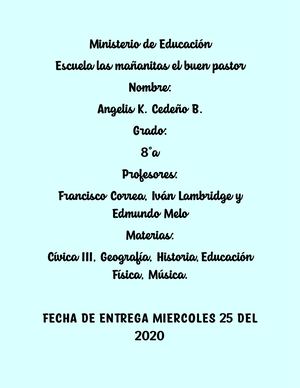 Angelis Cedeño 8°a Revista Emberá Wounaan