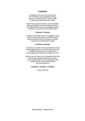 Texte L'injustice