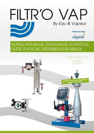 Brochure Filtro'vap 2021