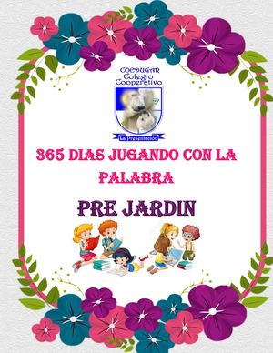 Proyecto 365 Dias Jugando Con La Palabra Prejardin