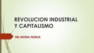 Revolucion Industrial Y Capitalismo Powerpoint