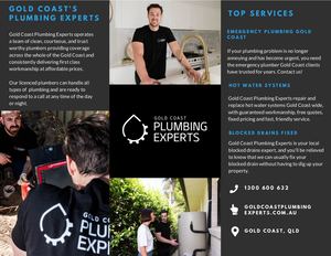 Gold Coast Plumbing Experts Brochure