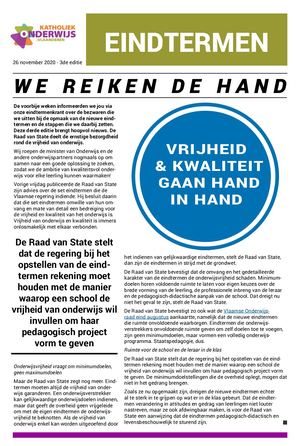 Eindtermenkrant 3: we reiken de hand