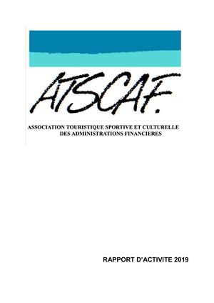 Rapport Activité 2019
