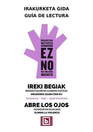 Ireki Begiak: berdintasuna= Abre los ojos: igualdad