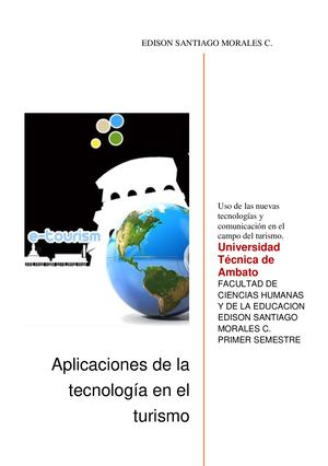 Aplicaciones De La Tecnología En El Turismo