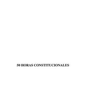 50 Horas Constitucionales