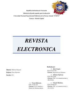 Revista Electronica- Defensa Integral UNEFA