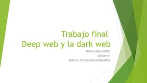 Deep Web Y La Dark Web