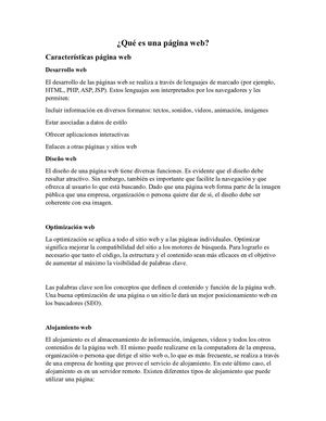 Qué Es Una Página Web