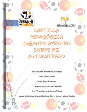 Cartilla pedagógica jugando aprendo sobre mi autocuidado
