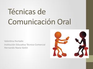 Tecnicas De Comunicacion Oral