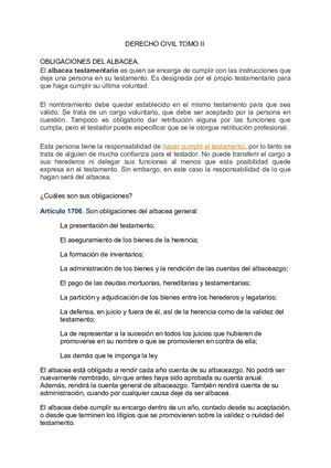 Derecho Civil Tomo II SUCESIONES