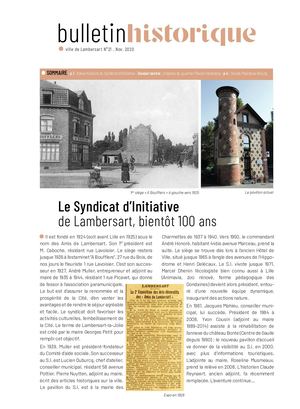 Bulletin Historique N°21 Novembre 2020
