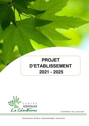 Projet D'etablissement 2021 2025